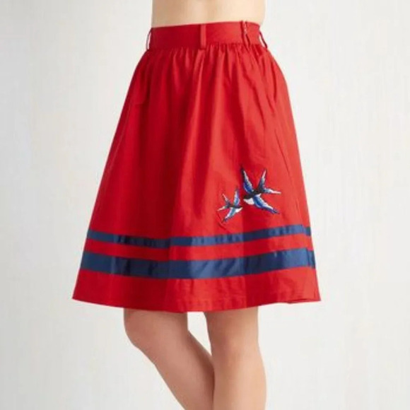 UNICORN ALERT Modcloth "Stay by My Seaside" Skirt - Picture 1 of 2